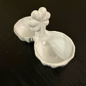 Astier de Villatte clover salt and pepper cellar